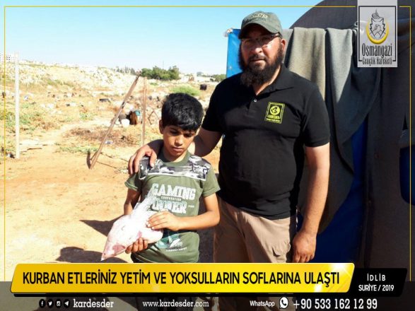 İdlibden Türkmen Dağına Kurban etleriniz yetimleri sevindiriyor 05