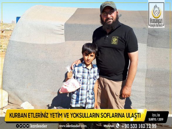 İdlibden Türkmen Dağına Kurban etleriniz yetimleri sevindiriyor 06