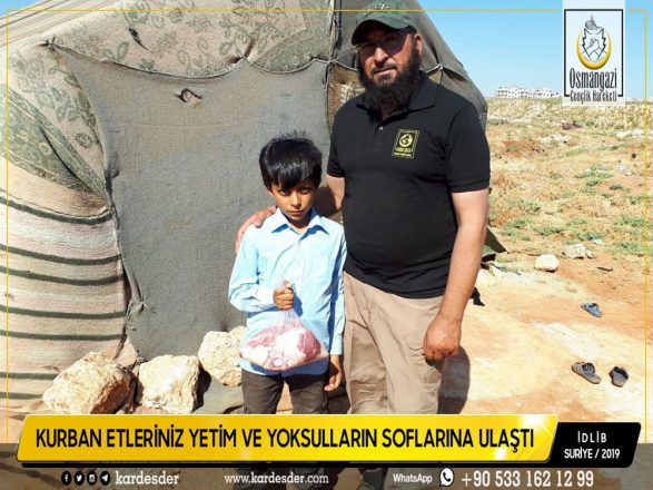 İdlibden Türkmen Dağına Kurban etleriniz yetimleri sevindiriyor 07