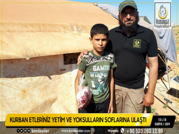 İdlibden Türkmen Dağına Kurban etleriniz yetimleri sevindiriyor 08