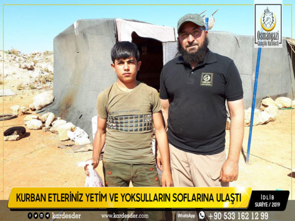 İdlibden Türkmen Dağına Kurban etleriniz yetimleri sevindiriyor 12