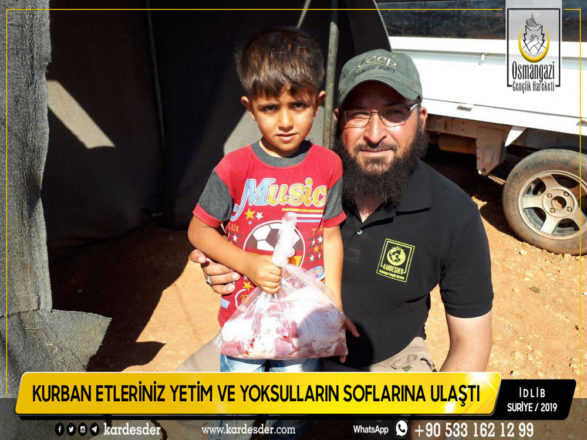 İdlibden Türkmen Dağına Kurban etleriniz yetimleri sevindiriyor 13