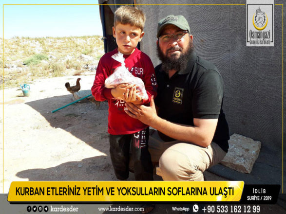 İdlibden Türkmen Dağına Kurban etleriniz yetimleri sevindiriyor 30