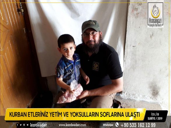 İdlibden Türkmen Dağına Kurban etleriniz yetimleri sevindiriyor 40