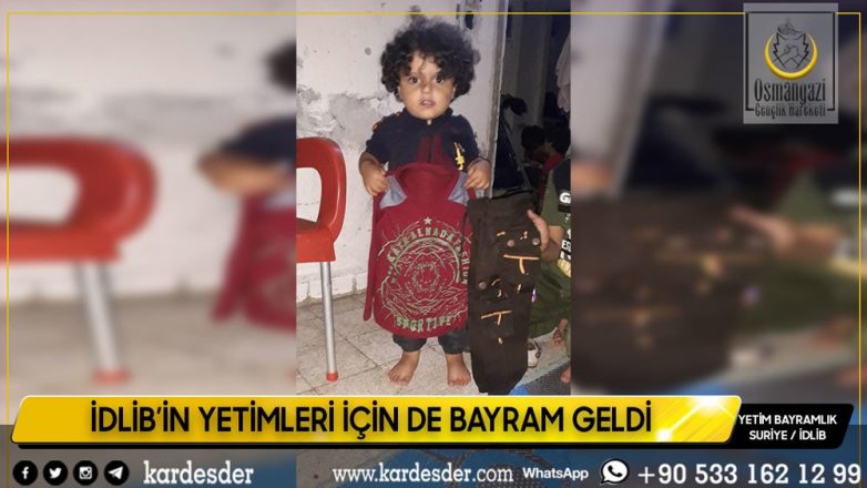 İdlibin yetimleri bu bayram da güldü 01