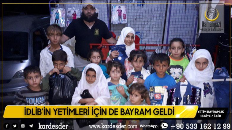 İdlibin yetimleri bu bayram da güldü 06