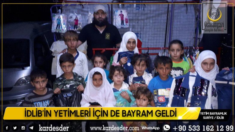 İdlibin yetimleri bu bayram da güldü 08