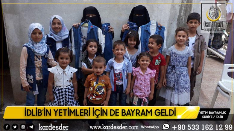 İdlibin yetimleri bu bayram da güldü 24