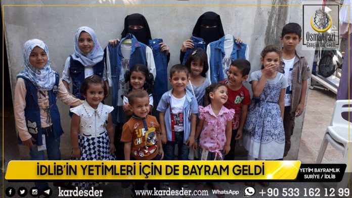 İdlibin yetimleri bu bayram da güldü 25