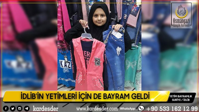 İdlibin yetimleri bu bayram da güldü 39