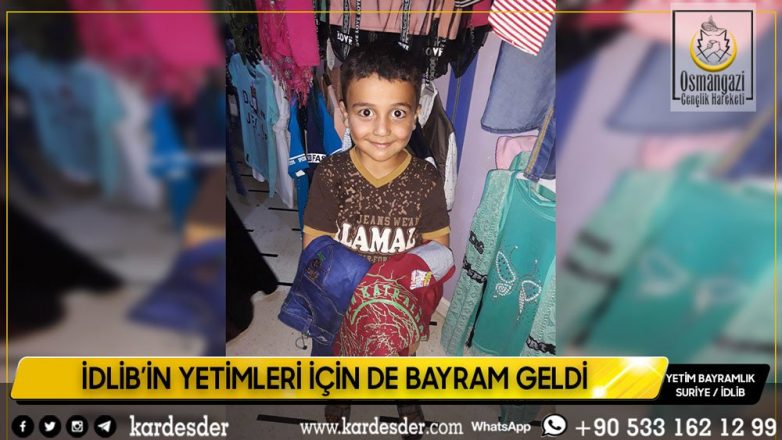 İdlibin yetimleri bu bayram da güldü 42