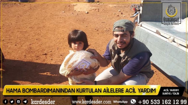 Bombardımanından kurtulan zeytinlik arazilere yerleşen halka ekmek dağıtımımız devam ediyor 20