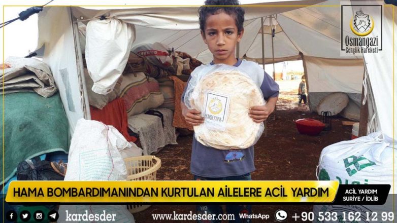Hamadan çıkarılmış evsiz kalmış kimsesiz Müslümanlar yardımınızı bekliyor Ekmek dağıtımlarımız devam ediyor 24