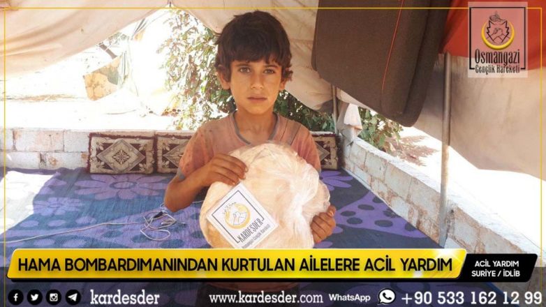 Zeytinliklerde yaşam mücadelesi veren halka ekmek yardımı 06