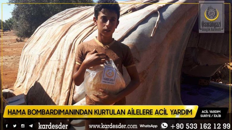 Zeytinliklerde yaşam mücadelesi veren halka ekmek yardımı 07