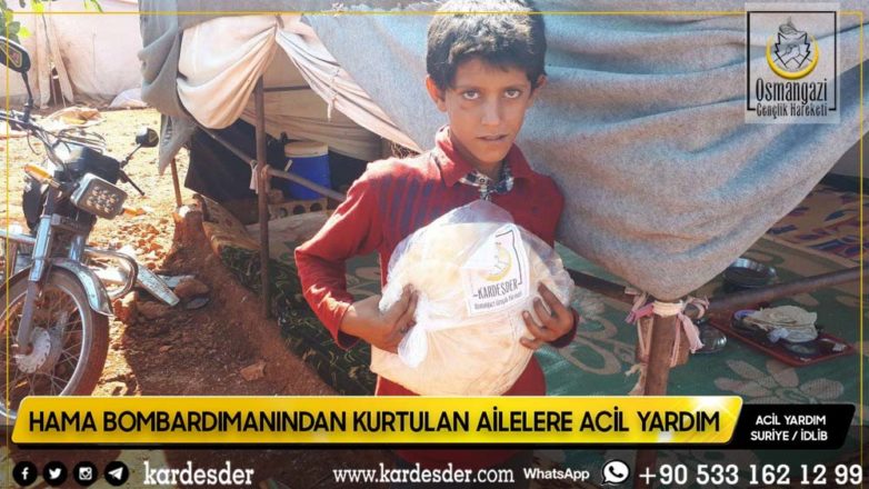 Zeytinliklerde yaşam mücadelesi veren halka ekmek yardımı 16