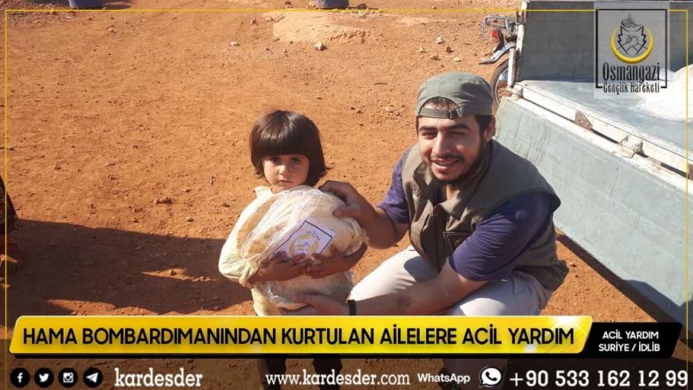 Bombardımanından kurtulan zeytinlik arazilere yerleşen halka ekmek dağıtımımız devam ediyor 20