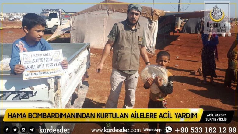 hama bombardimanindan kurtulan halka ekmek daĞitimimiz devam edİyor 39