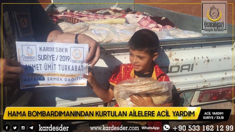 hama bombardimanindan kurtulan halka ekmek daĞitimimiz devam edİyor 23