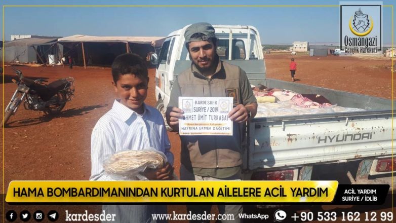 hama bombardimanindan kurtulan halka ekmek daĞitimimiz devam edİyor 24