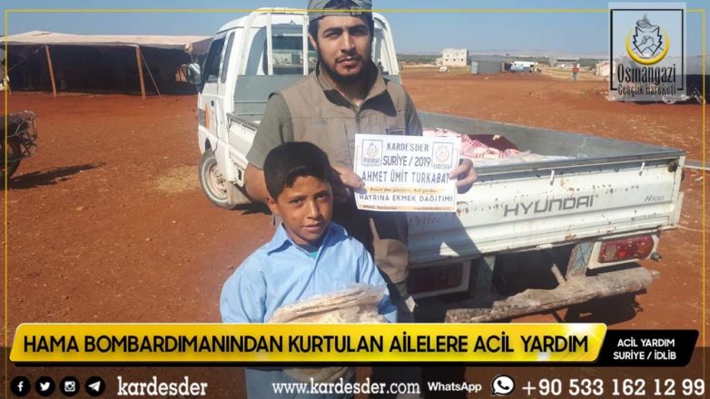 hama bombardimanindan kurtulan halka ekmek daĞitimimiz devam edİyor 28