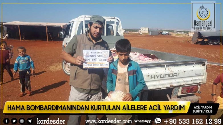 hama bombardimanindan kurtulan halka ekmek daĞitimimiz devam edİyor 29