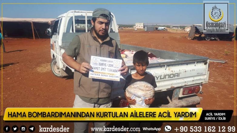 hama bombardimanindan kurtulan halka ekmek daĞitimimiz devam edİyor 30