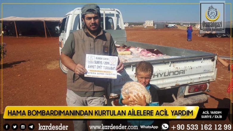 hama bombardimanindan kurtulan halka ekmek daĞitimimiz devam edİyor 36