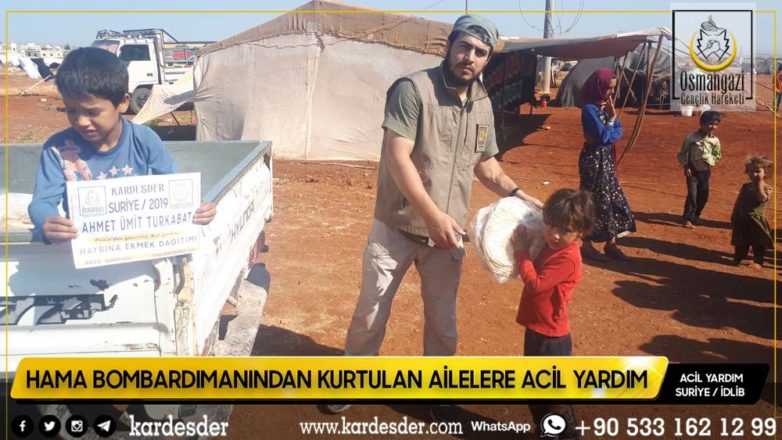 hama bombardimanindan kurtulan halka ekmek daĞitimimiz devam edİyor 40