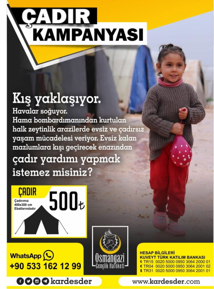 kiŞ gelİyor onlarin Çadirlari da yok 01