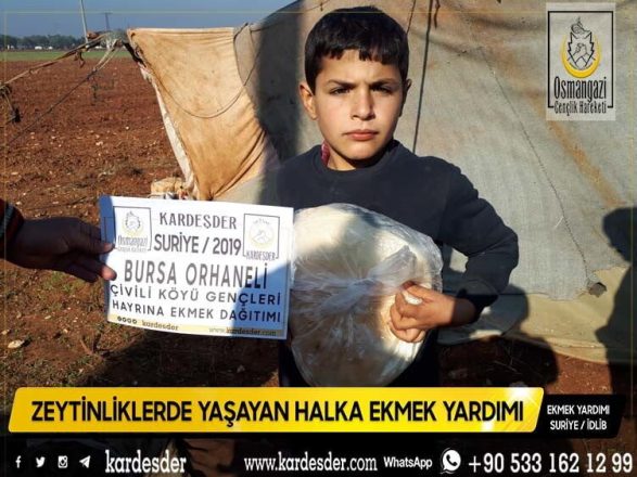 günlük 500 ekmek dağıtımımız sürüyor yetim ve mazlum kardeşlerini unutmadılar 03