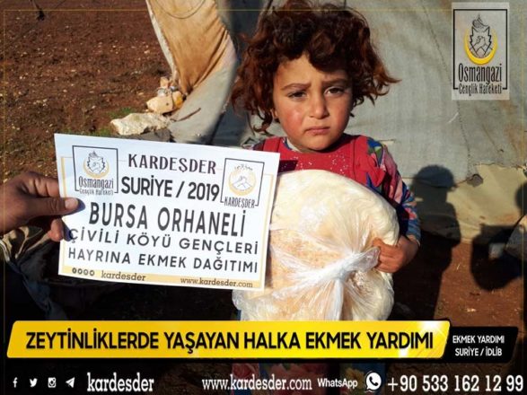 günlük 500 ekmek dağıtımımız sürüyor yetim ve mazlum kardeşlerini unutmadılar 13