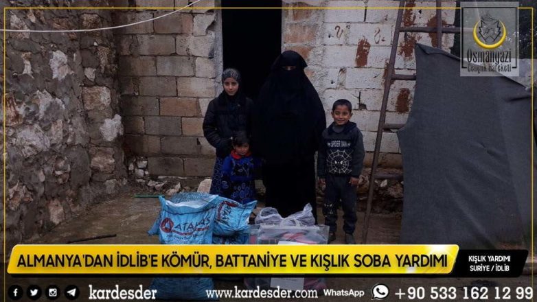 almanyadan İdlİbe kÖmÜr battanİye ve kiŞlik soba yardimi 31