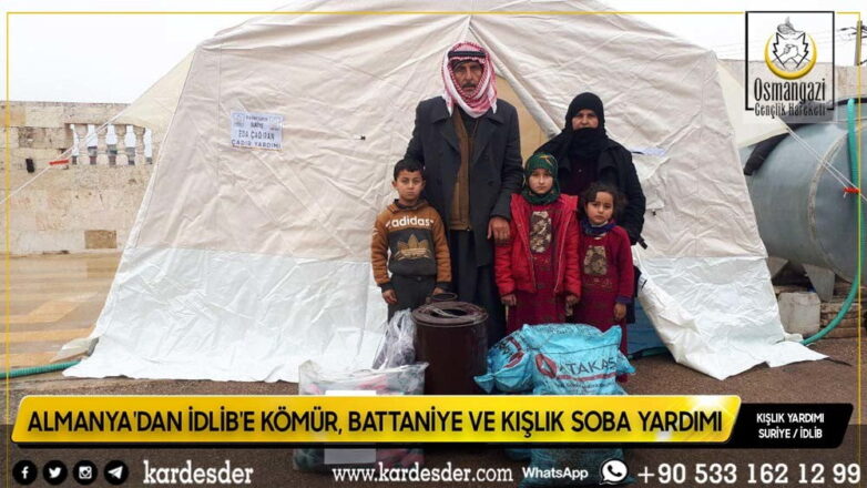 almanyadan İdlİbe kÖmÜr battanİye ve kiŞlik soba yardimi 04