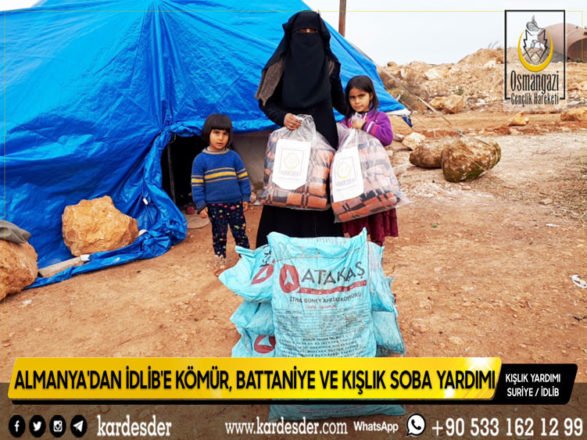 almanyadan İdlİbe kÖmÜr battanİye ve kiŞlik soba yardimi 05