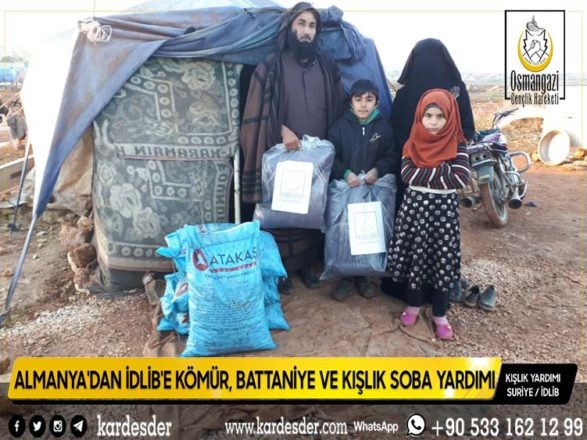 almanyadan İdlİbe kÖmÜr battanİye ve kiŞlik soba yardimi 07