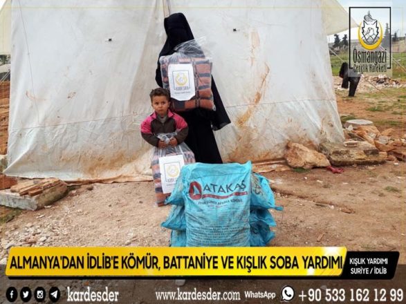 almanyadan İdlİbe kÖmÜr battanİye ve kiŞlik soba yardimi 28