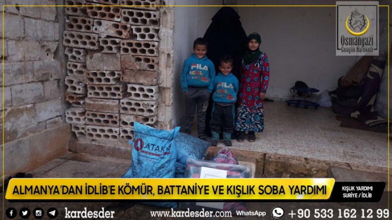 almanyadan İdlİbe kÖmÜr battanİye ve kiŞlik soba yardimi 29