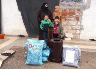 almanyadan İdlİbe kÖmÜr battanİye ve kiŞlik soba yardimi 42
