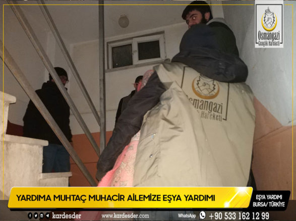 bombardımanlar sonucu türkiyeye sığınmak durumunda kalan ailemize eşya yardımı 18
