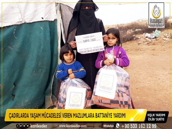 Çadirlarda yaŞam mÜcadelesİ veren mazlumlara battanİye yardimi 06