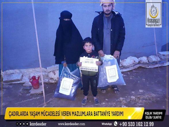 Çadirlarda yaŞam mÜcadelesİ veren mazlumlara battanİye yardimi 21