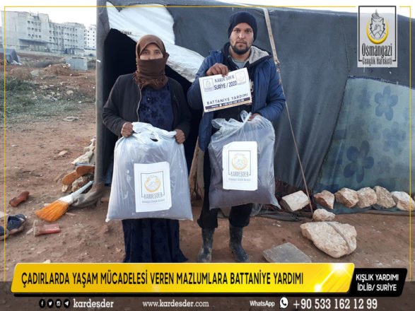 Çadirlarda yaŞam mÜcadelesİ veren mazlumlara battanİye yardimi 14