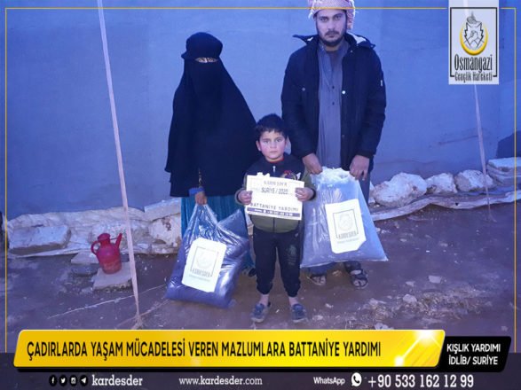 Çadirlarda yaŞam mÜcadelesİ veren mazlumlara battanİye yardimi 21
