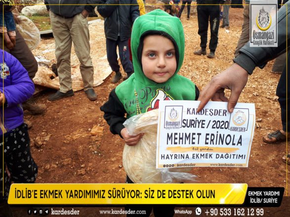 idlib e gunluk 500 ekmek yardimimiz suruyor siz de destek olun 03