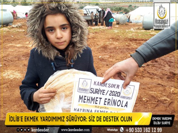 idlib e gunluk 500 ekmek yardimimiz suruyor siz de destek olun 10