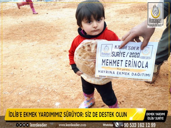 idlib e gunluk 500 ekmek yardimimiz suruyor siz de destek olun 24
