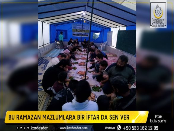 cadirlarda yasam mucadelesi veren kardeslerimize iftar sofrasi 13