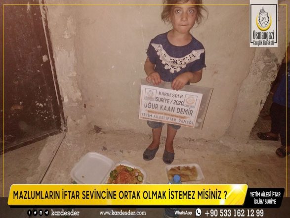 ramazan da mazlumlarin sofrasina bir kap yemek de sen koymak istemez misin 10