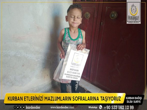 kurban etlerini yetim ve mazlumlara ikram ettik 43